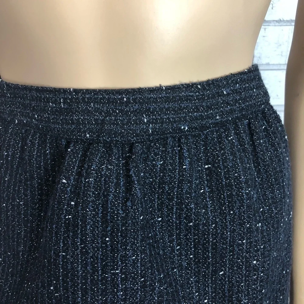 Ann Taylor Loft Women’s Navy Sparkle‎ Skirt - Picture 2 of 8